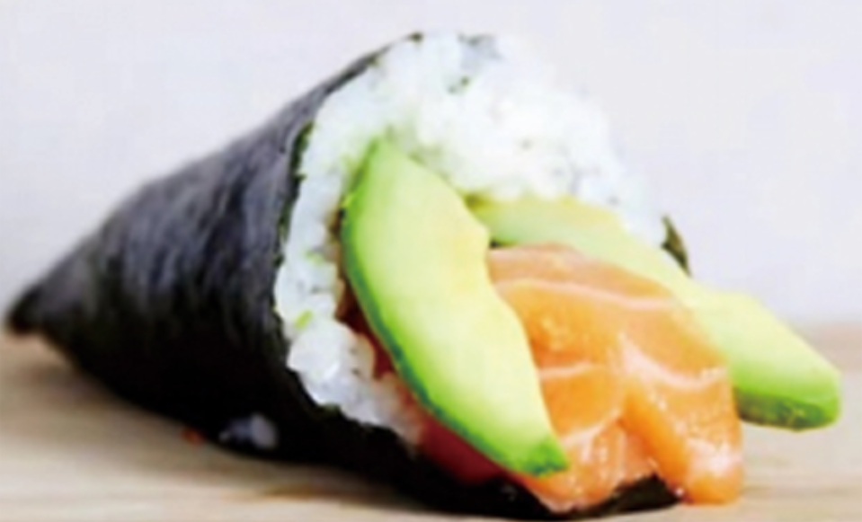 Temaki anguila-aguacate